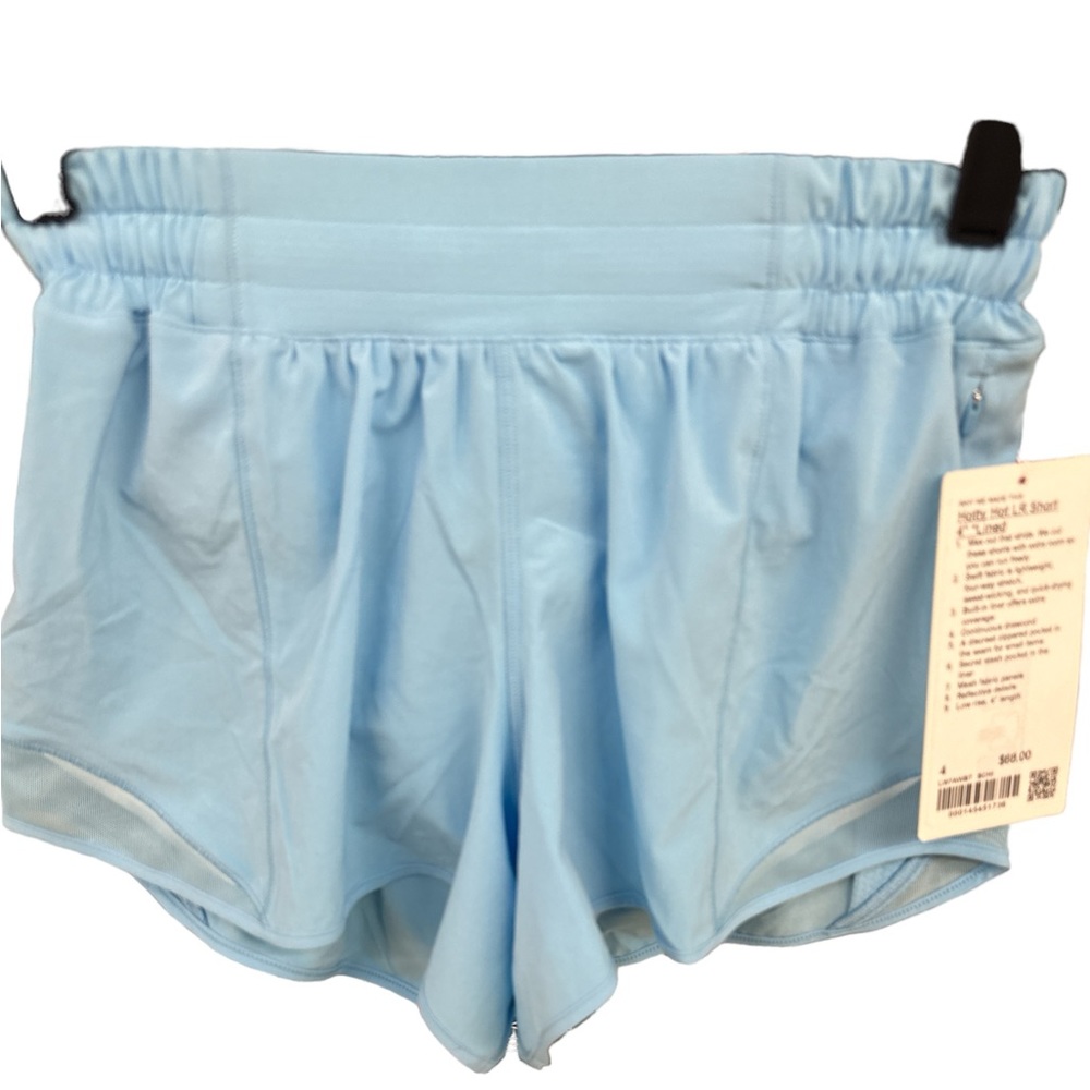 COPY - Lululemon Hotty Hot LR Short 4” Swift Fabric Size 4 Blue Chill BCHI